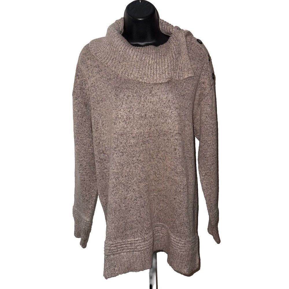 Fortune + Ivy‎ Women's Crowl Turtleneck Sweater Sz L Blush Pink